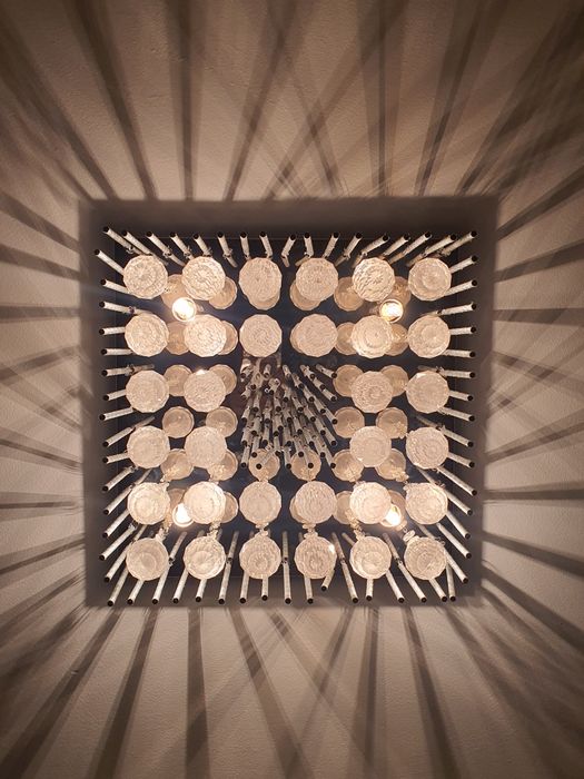 Zestaw 2x lampa plafon Glamour kryształki