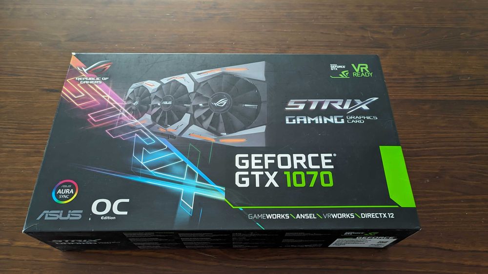 ASUS ROG STRIX GTX 1070 8GB - Placa Gráfica com Caixa Original64586016621059120