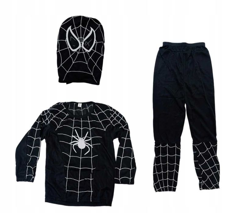 spiderman Strój przebranie kostium dla chłopca superbohater 110-120