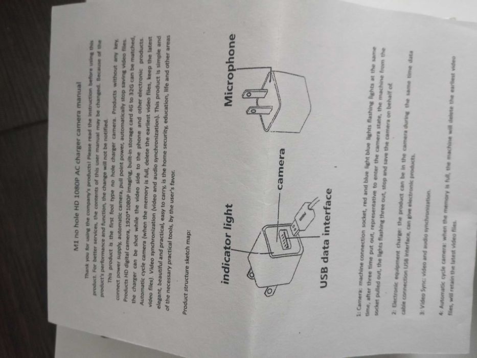 Urządzenie szpiegowskie - ładowarka USB