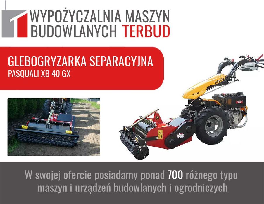 Maszyny, urządzenia i narzędzia ogrodowe. Wypożyczalnia Śląsk. Ogród.