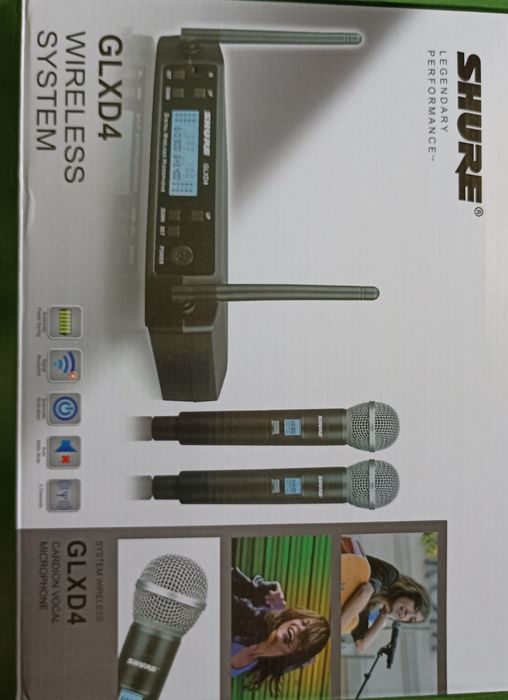 Shure GLXD4 радиомикрофон dual 60-80м