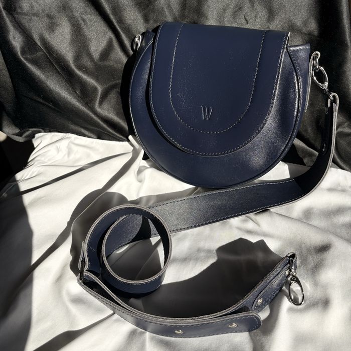 Torba skórzana, okrągła