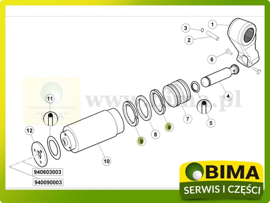 Pierścień prowadzący tłoka Renault-CLAAS Celtis Ceres Certos Ergos