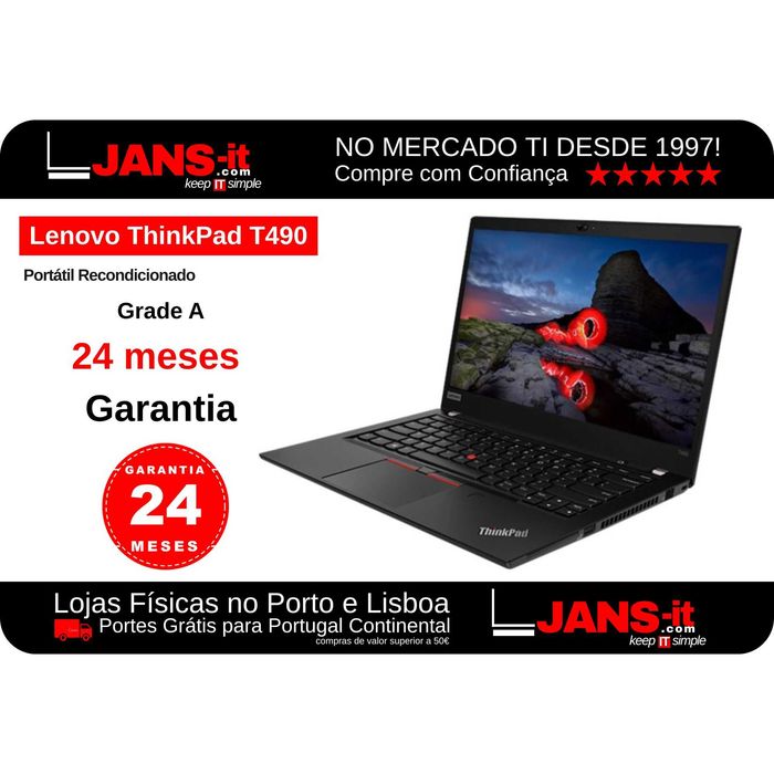 Lenovo ThinkPad T490 | i7-8665u | 16GB | SSD 256GB | 14″ FullHD