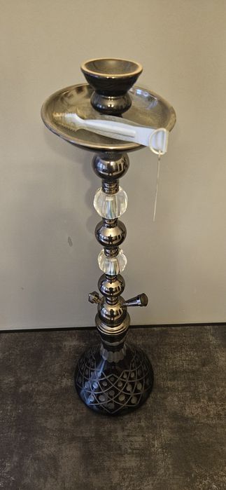 Shisha, fajka wodna 70cm wysoka, 1 węźowa,  czarna