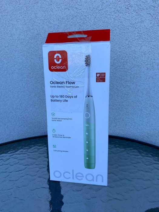 Oclean Flow elektryczna soniczna szczoteczka do zębów zielona IPX 5 trybów