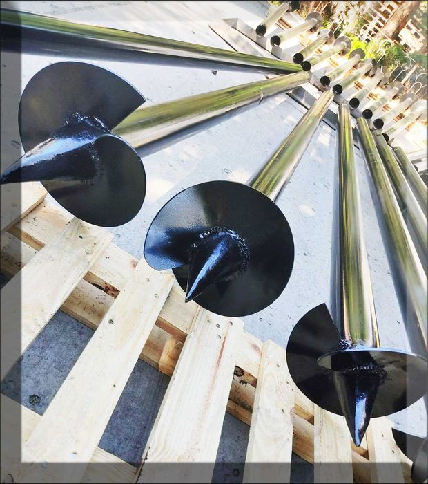 Паля однолопастна,свая многовитковая,геошуруп,гвинтові палі