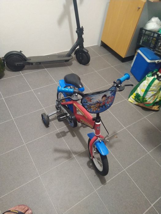 Bicicleta criança patrulha pata