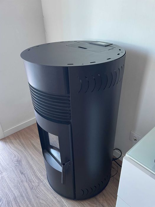 Salamandra a Pellets Mekka Curvi 11KW Preto EcoDesign