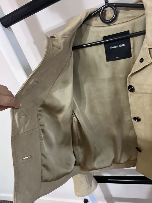 Замшева куртка-жакет MassimoDutti