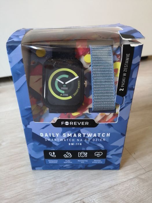 Smartwatch Forever SW-116 z trybem sportowym i monitorem pracy serca