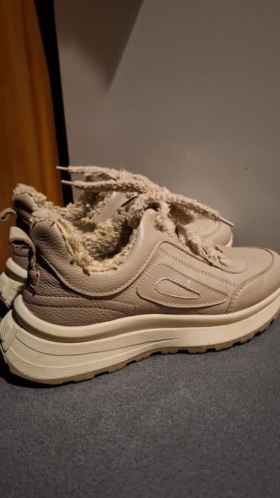 Кросівки шкіряні зимові