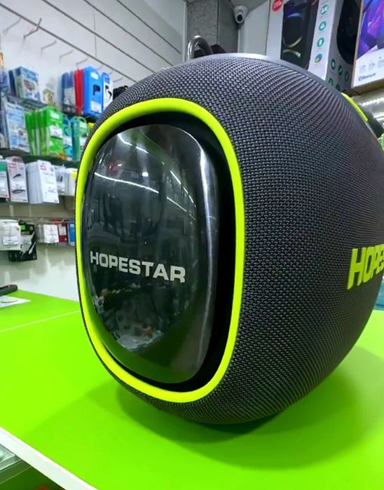 Беспроводная Блютуз колонка Hopestar PARTYBOX120Вт с двумя микрофонами