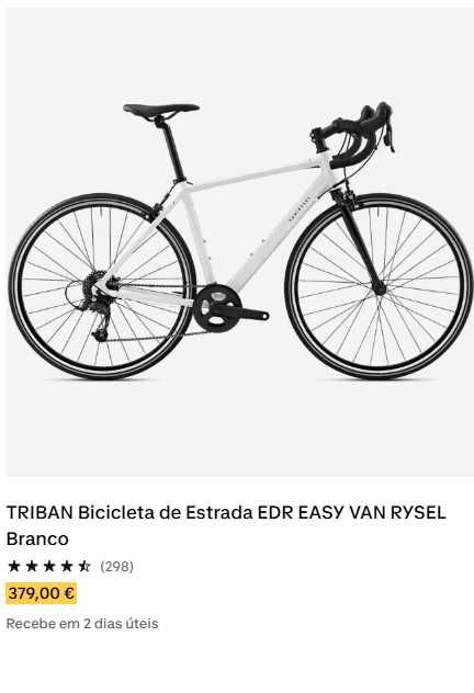 Bicicleta Mulher Estrada Decahtlon Easy Triban 2024 Tamanho XS