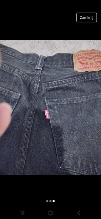 Spodenki czarne levis 32
