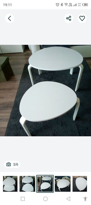 Dwa stoliczki do kawy