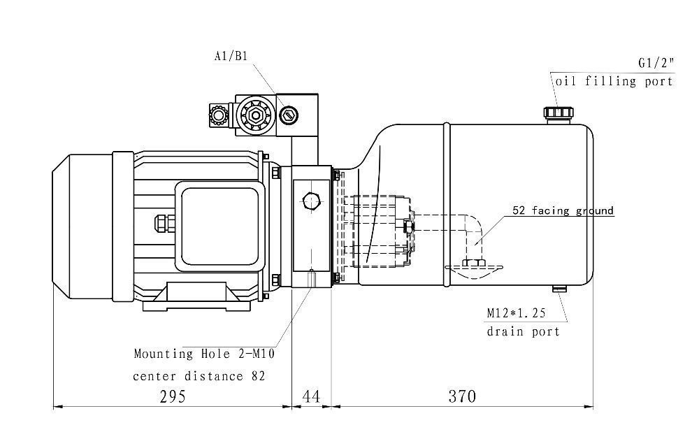 AGREGAT HYDRAULICZNY 230 V 2,2 KW 2,6cm3 3,77L/min [1276]