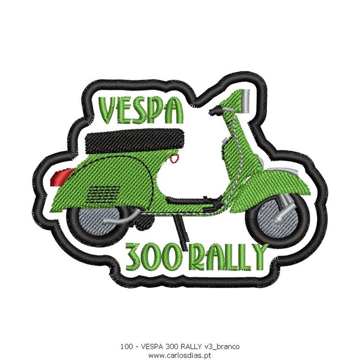 Vespa em bordado