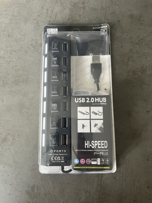 HUB USB 2.0 z 7 portami