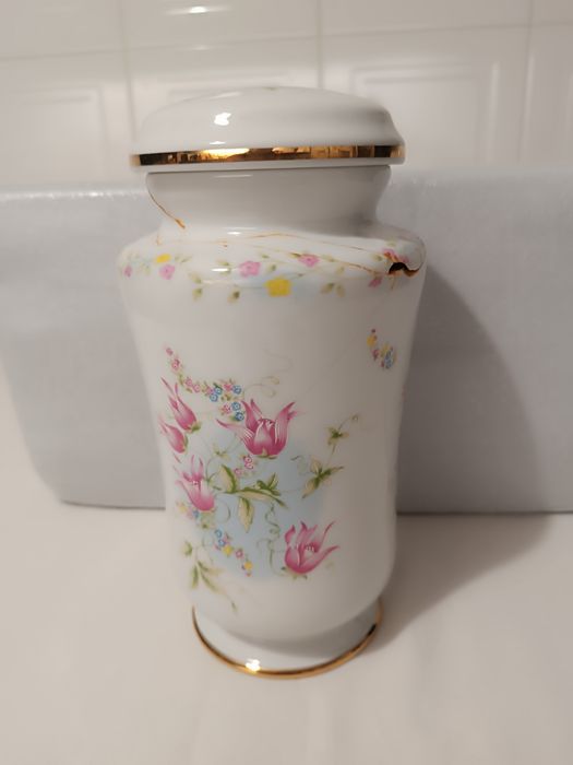 Jarra Flores. Porcelanas Encarnação Portugal. 24 cm