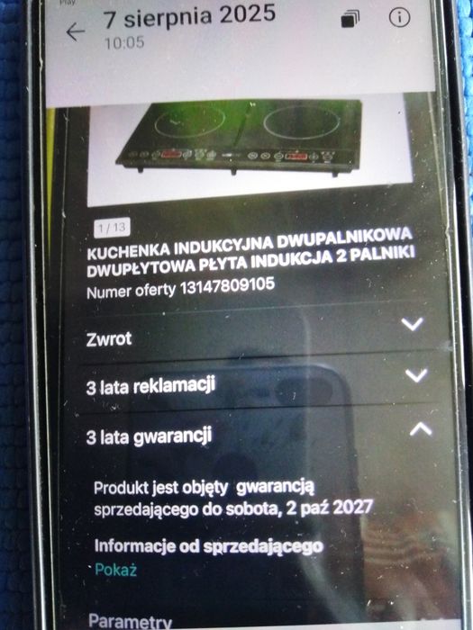 Kuchenka indukcyjna Clatronic DKI 3609  gwarancja  2 lata