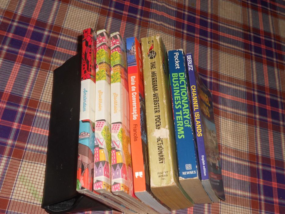 Livros ingles frances dicionario ajuda lingua turismo cidade