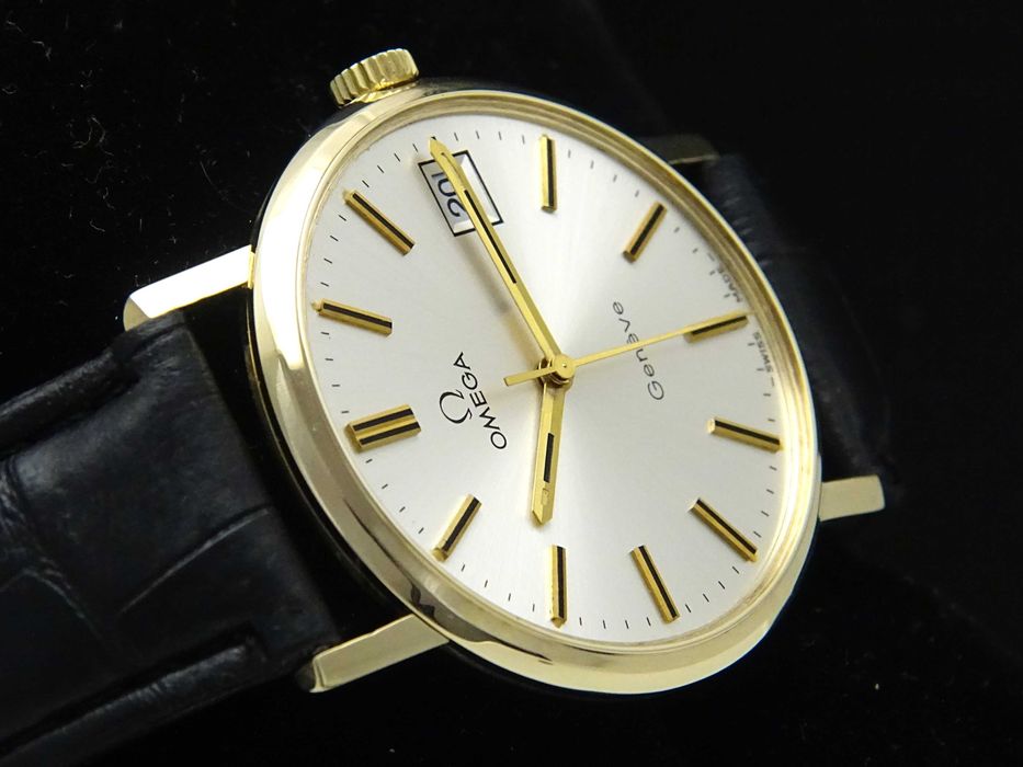 Złota Omega Geneve Cal.1030 pr.0,375 9ct rok prod.1972