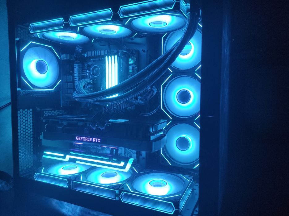 ‼️12 ядер Ryzen 9 5900, Lian Li,  RTX 3080,  360мм водянка,  RGB  ‼️