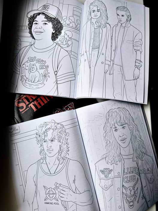 Розмальовка Дивні Дива, Stranger things