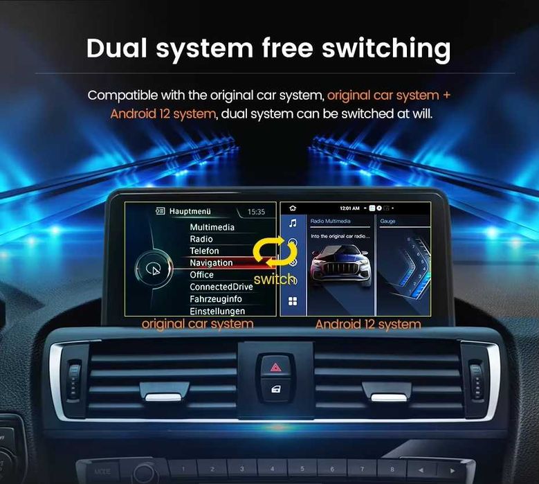Radio Android 12 BMW X1 E84 (2009-2015) 10.25" 4/64GB CarPlay / Auto 4G