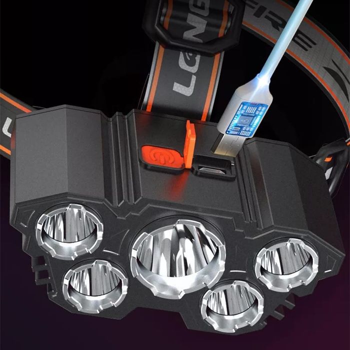 Ліхтарик, фонарик налобний  з акумулятором