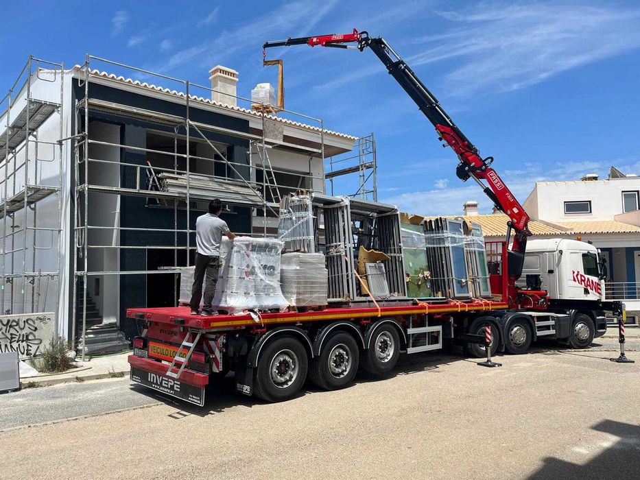 Camião grua c/semi-reboque