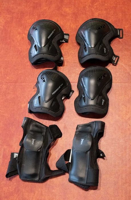 Patins em linha adulto homem 42,5 + Protecções + Saco de transporte