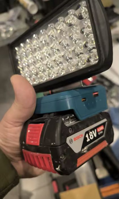 36-світлодіодний робочий ліхтар- прожектор Для Bosch і 2usb павербанк