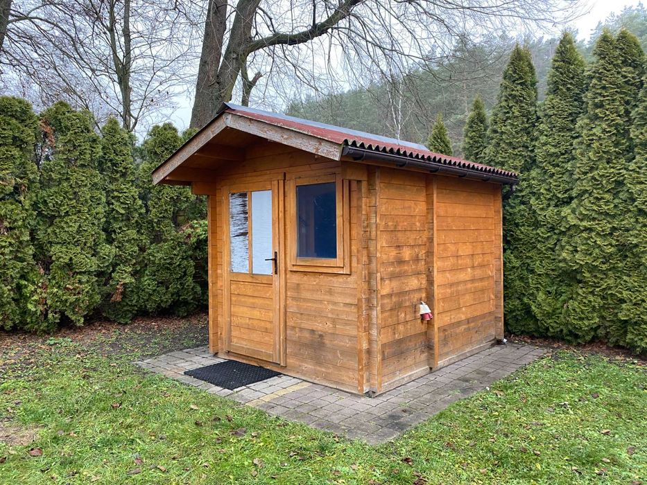 Sauna zewnętrzna duża piec 9 kW