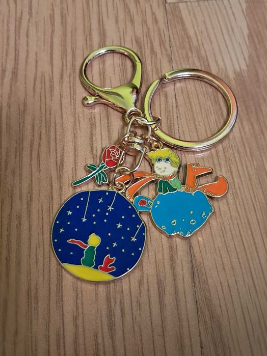 Brelok Breloczek do kluczy torebek plecaka Mały Książe i Róża