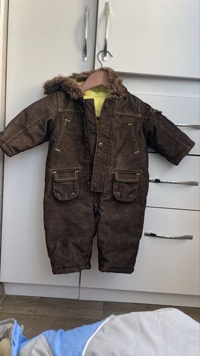 Комплект з 2  теплих комбінезонів у візочок (осінь + зима)