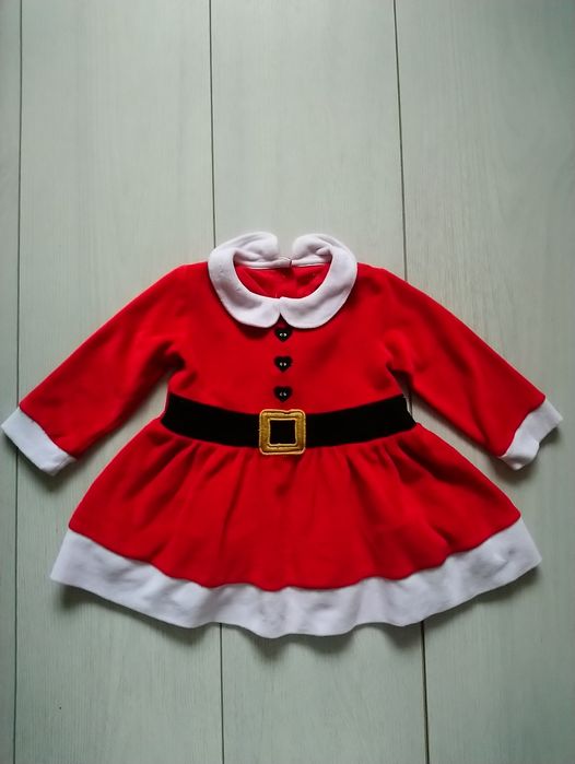Новорічна сукня з шапочкою на 3-6 місяців