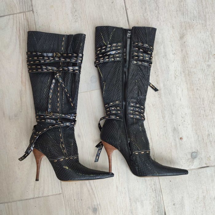 Oryginalne kozaki skórzane Julia Monti