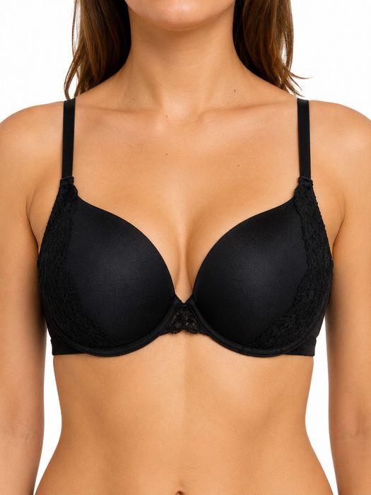 Biustonosz push-up 75B czarny