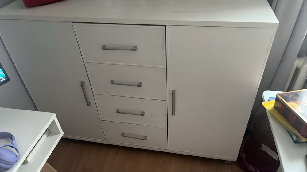 Komoda biala Szuflady