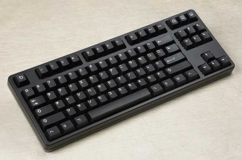 Drop GMK White-on-Black Katakana Custom Keycap Set