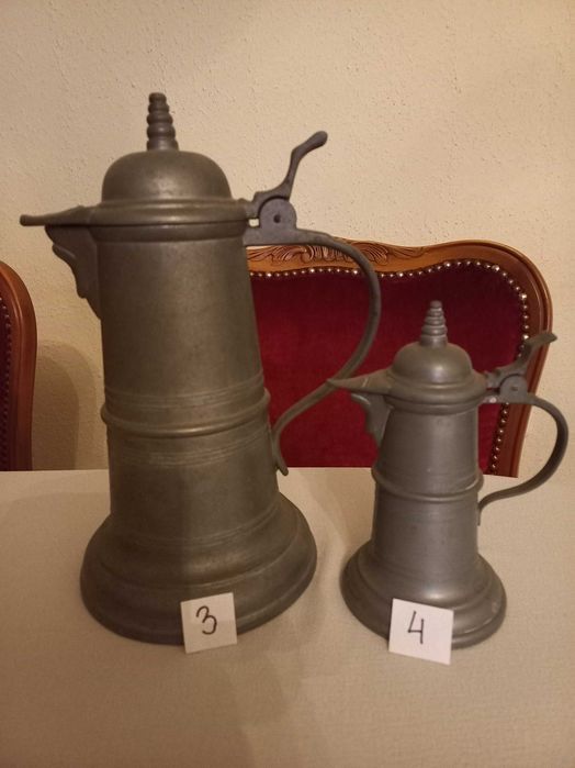 Dzbanki mosiężny,różne 3szt