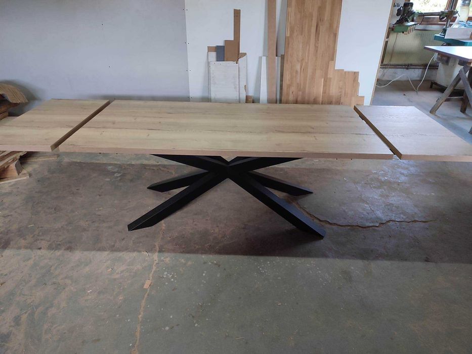 Podstawa stołu pająk stalowa czarna LOFT