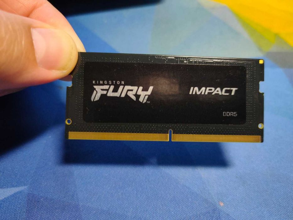 Оперативна памʼять DDR5 SODIMM Kingston FURY DDR5-4800 16 GB. НОВА 5 років гарнатія. Гарантія КТС.