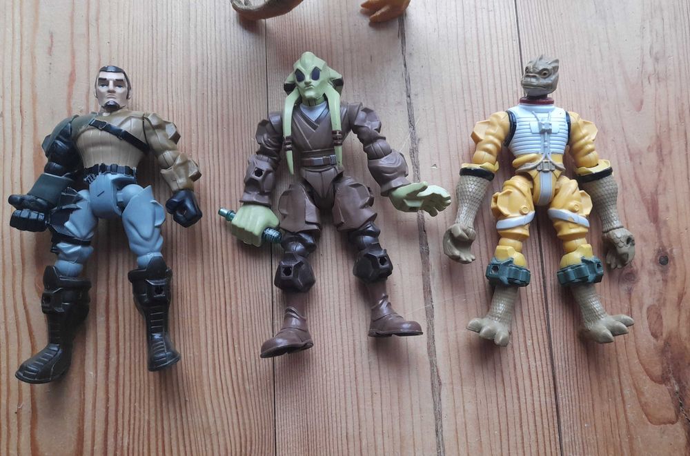 3 figurki z kolekcji Hasbro stars Wars hero mashers