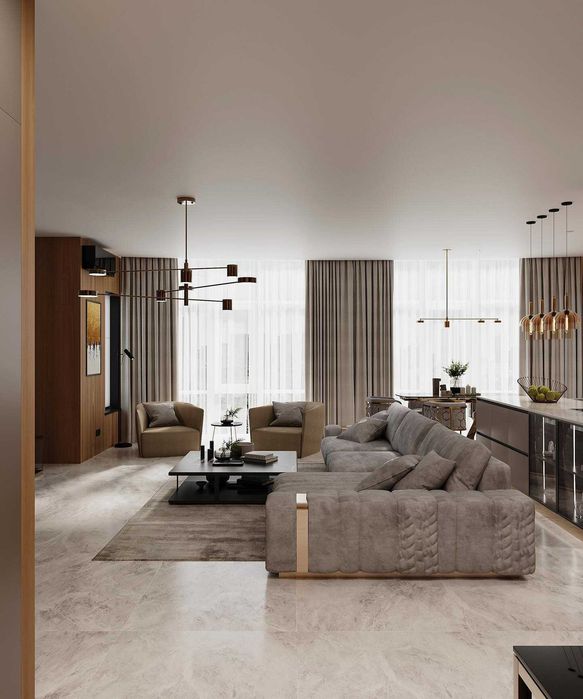Оренда 3к. квартири 110м2 ЖК Park Avenue Парк Авеню вул. Деміївська 29: ...