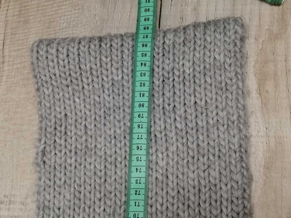 C&A gruby, mięsisty szary zimowy szal