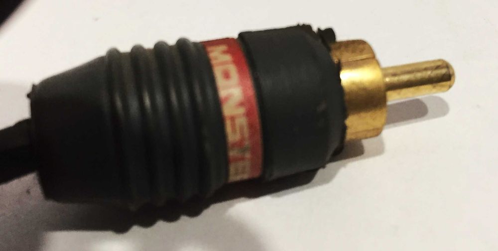 2 x RCA to RCA Male Stereo Audio Coax Cable Cord Gold Plated  4.9 4FT